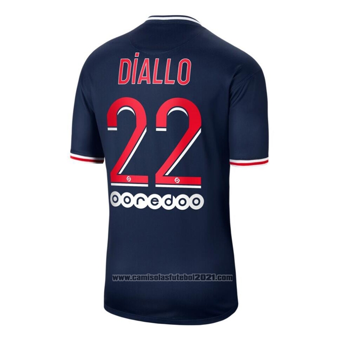 Camisola Paris Saint-Germain Jogador Diallo 1º 2020-2021